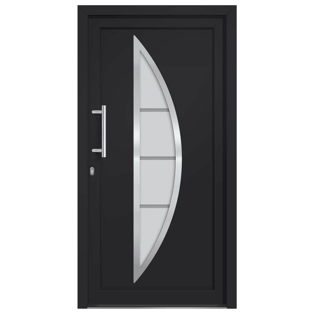 Voordeur 98x190 cm antraciet 98 x 190 cm Links + trekhandvat