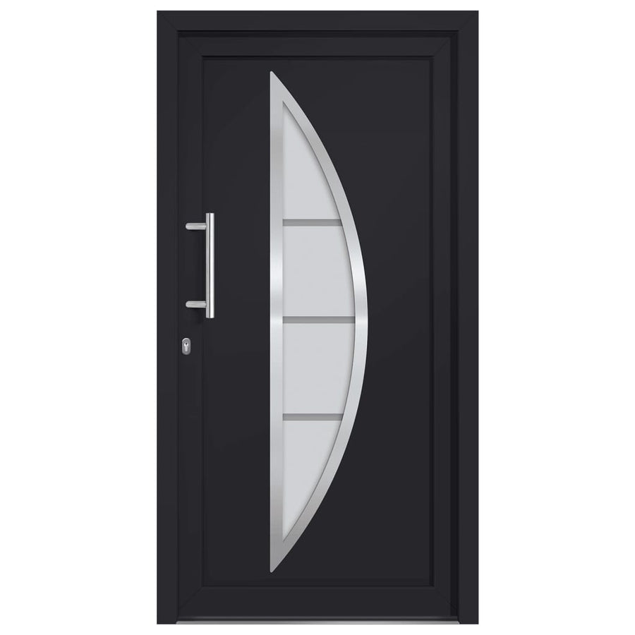 Voordeur 98x190 cm antraciet 98 x 190 cm Links + trekhandvat