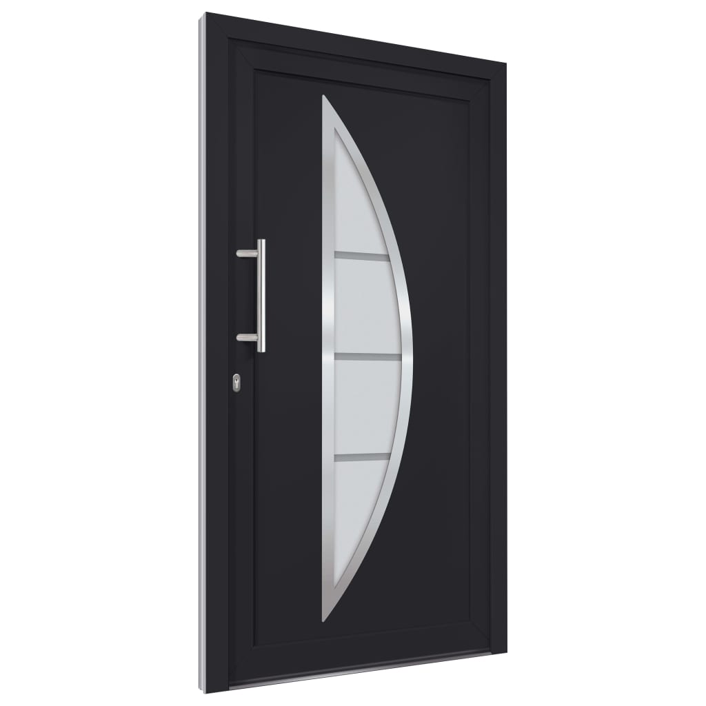 Voordeur 98x190 cm antraciet 98 x 190 cm Links + trekhandvat