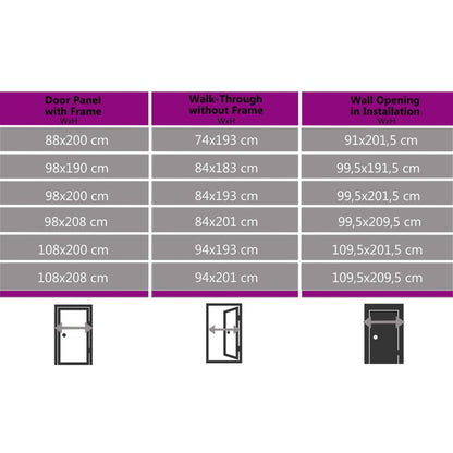 Voordeur 98x190 cm antraciet 98 x 190 cm Links + trekhandvat