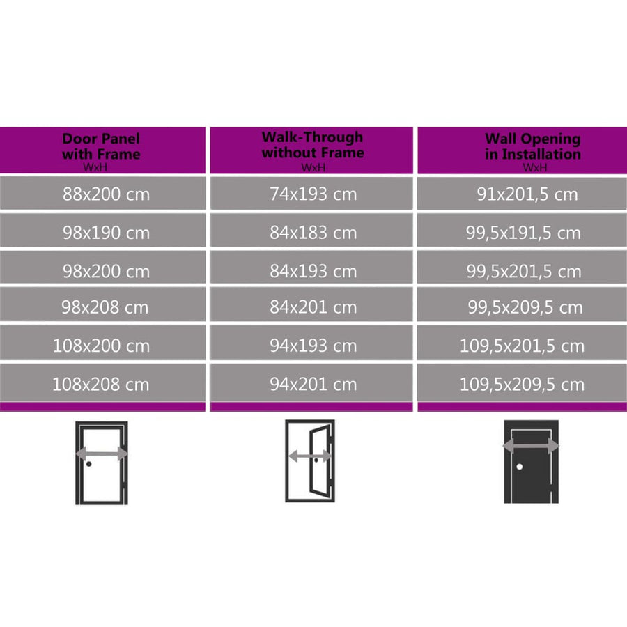 Voordeur 98x190 cm antraciet 98 x 190 cm Links + trekhandvat