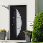 Voordeur 98x190 cm antraciet PVC