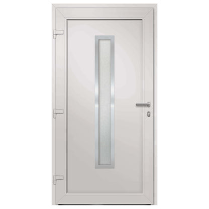 Voordeur 98x190 cm wit 98 x 190 cm Links + trekhandvat