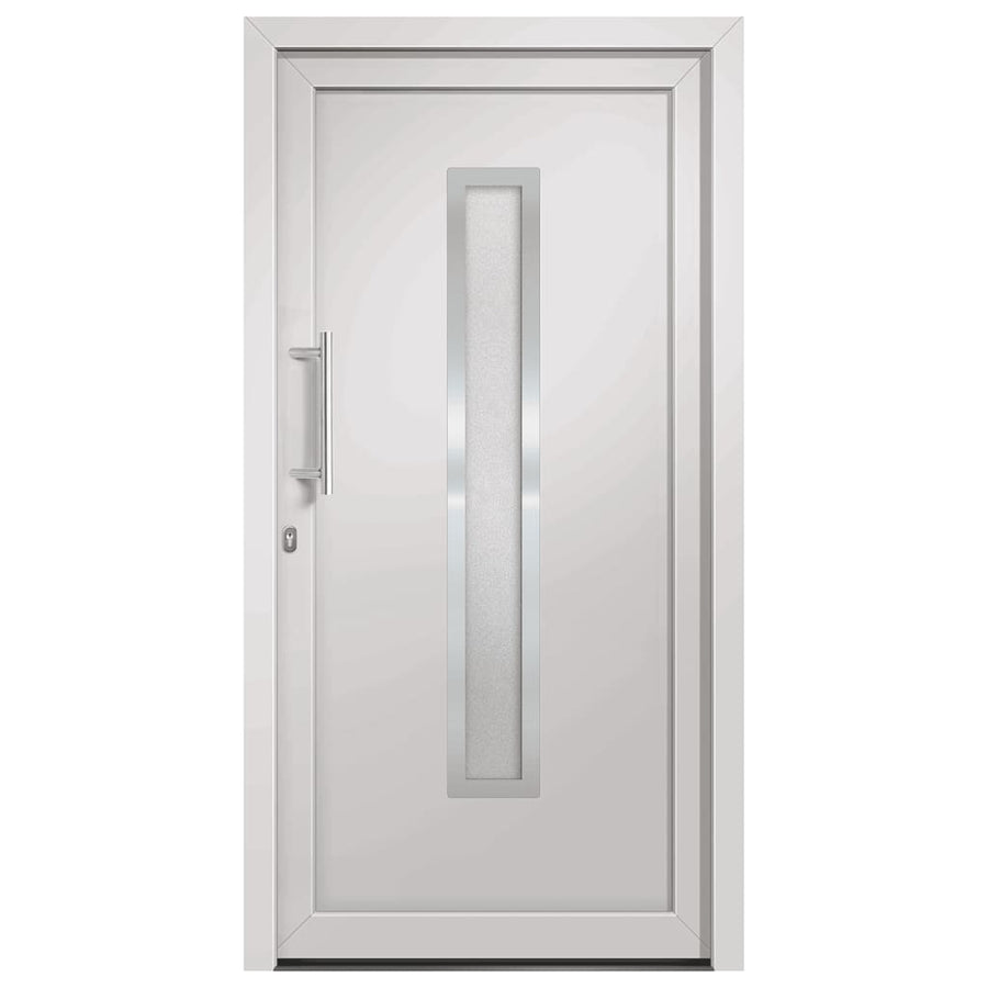 Voordeur 98x208 cm wit 98 x 208 cm Links + trekhandvat