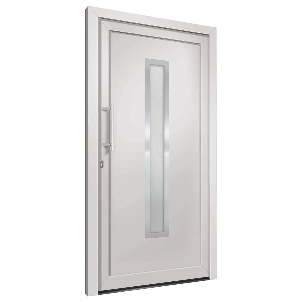 Voordeur 98x208 cm wit 98 x 208 cm Links + trekhandvat