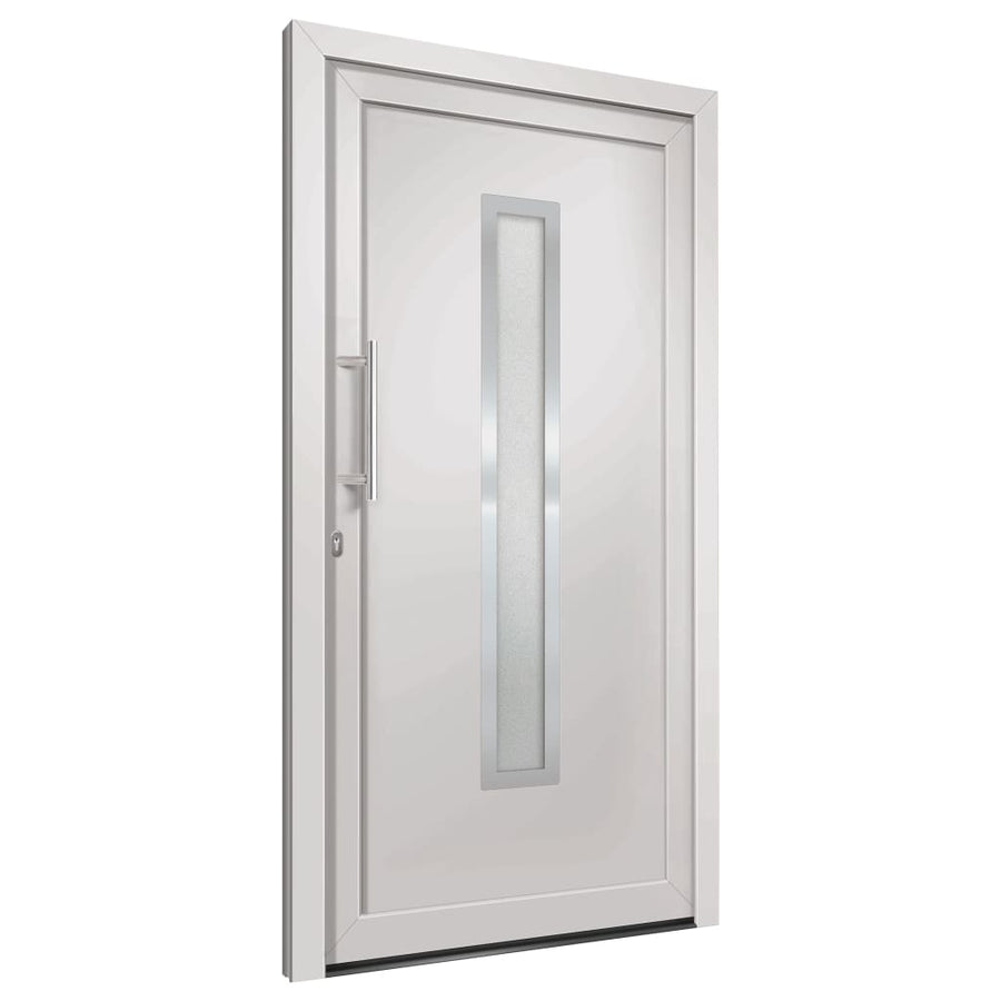 Voordeur 98x208 cm wit 98 x 208 cm Links + trekhandvat