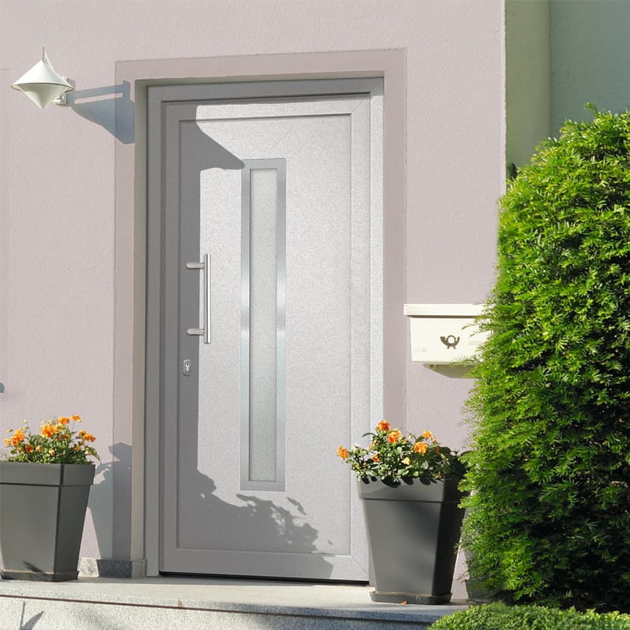 Voordeur 98x208 cm wit 98 x 208 cm Links + trekhandvat