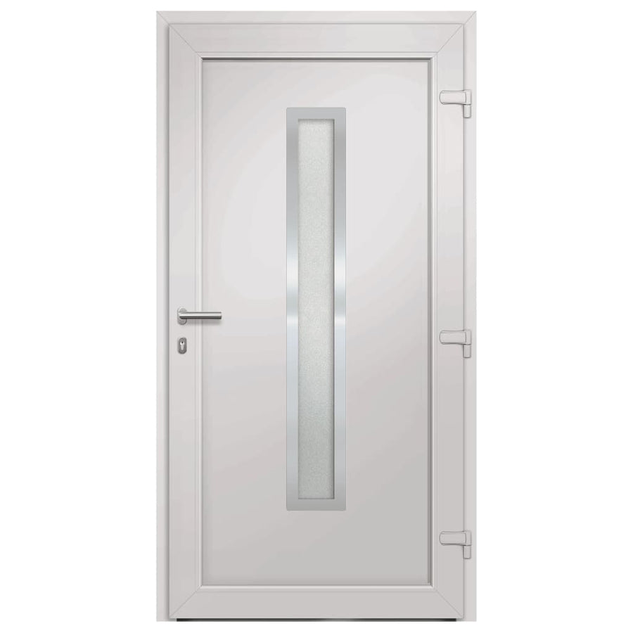 Voordeur 98x190 cm wit 98 x 190 cm Rechts + trekhandvat
