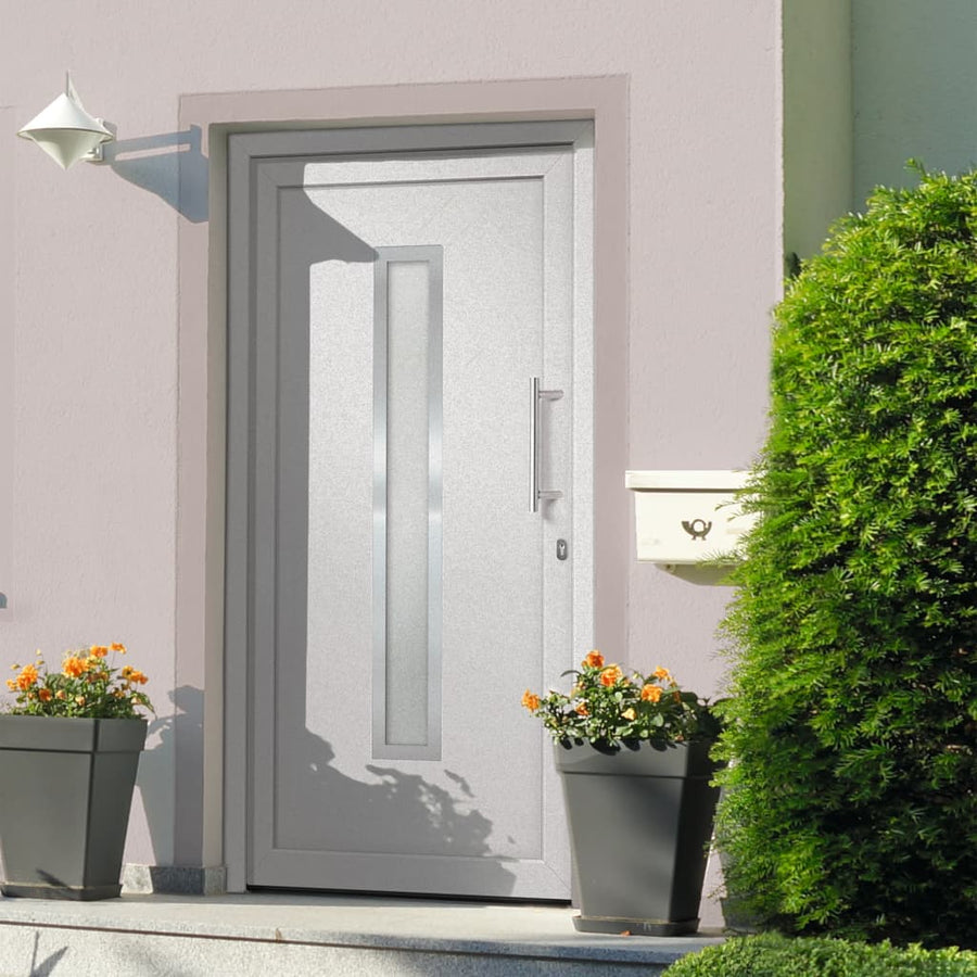 Voordeur 98x190 cm wit 98 x 190 cm Rechts + trekhandvat