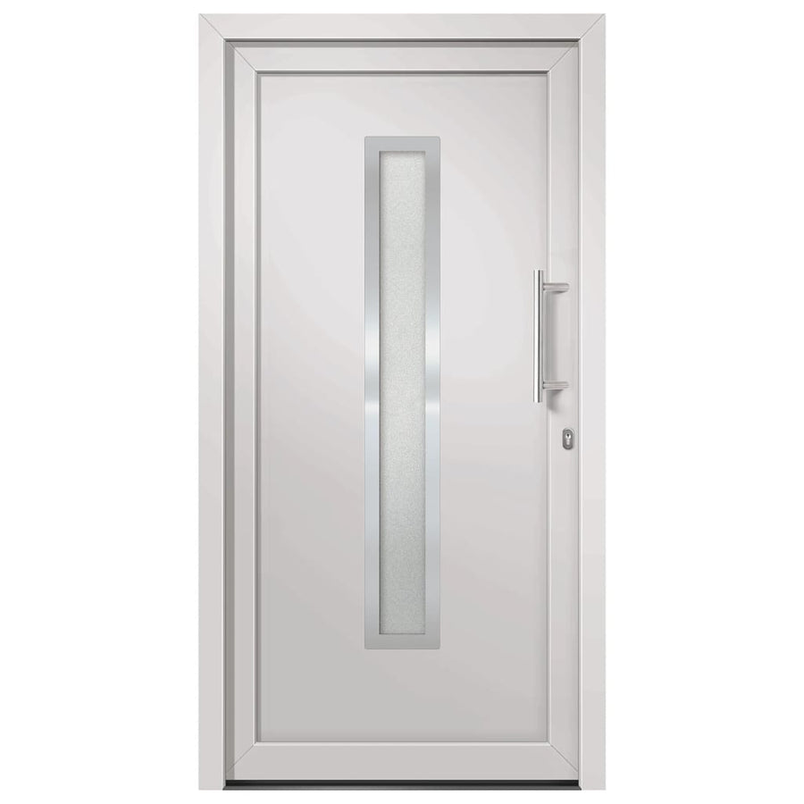 Voordeur 98x208 cm wit 98 x 208 cm Rechts + trekhandvat