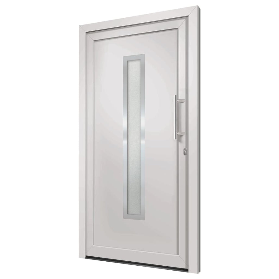 Voordeur 98x208 cm wit 98 x 208 cm Rechts + trekhandvat