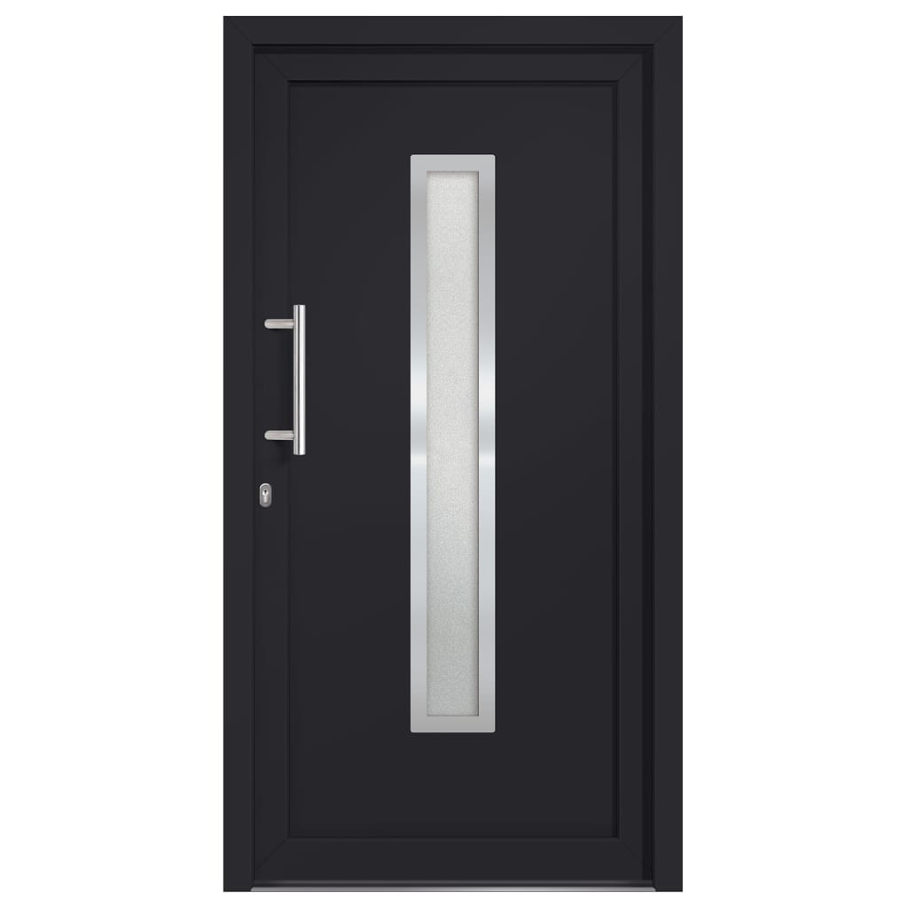 Voordeur 98x200 cm antraciet 1 98 x 200 cm Antraciete buitenkant / witte binnenkant