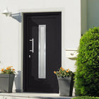 Voordeur 108x200 cm antraciet PVC