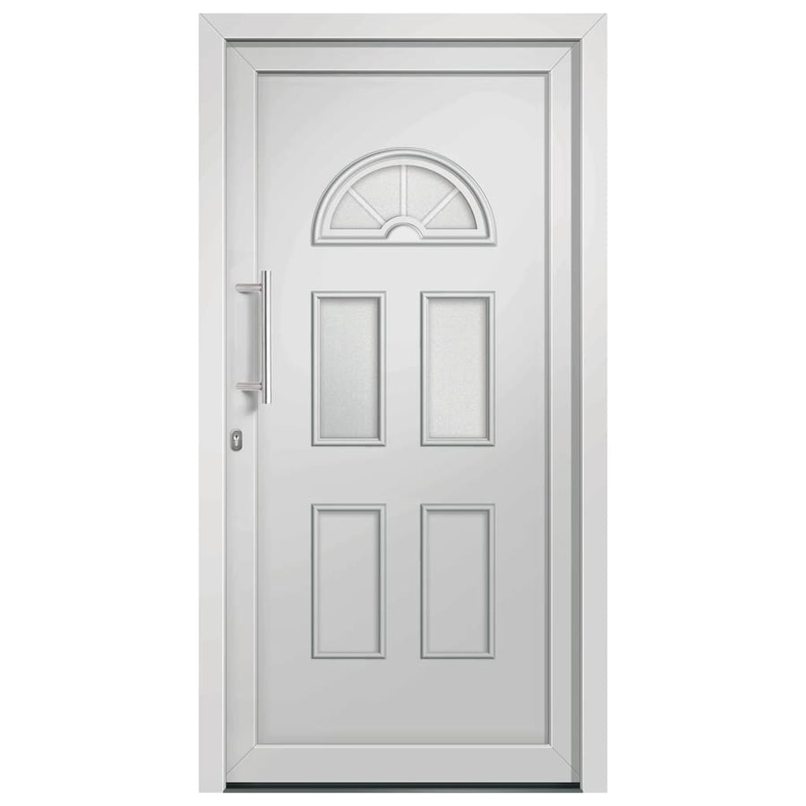 Voordeur 98x208 cm wit 98 x 208 cm Links + trekhandvat