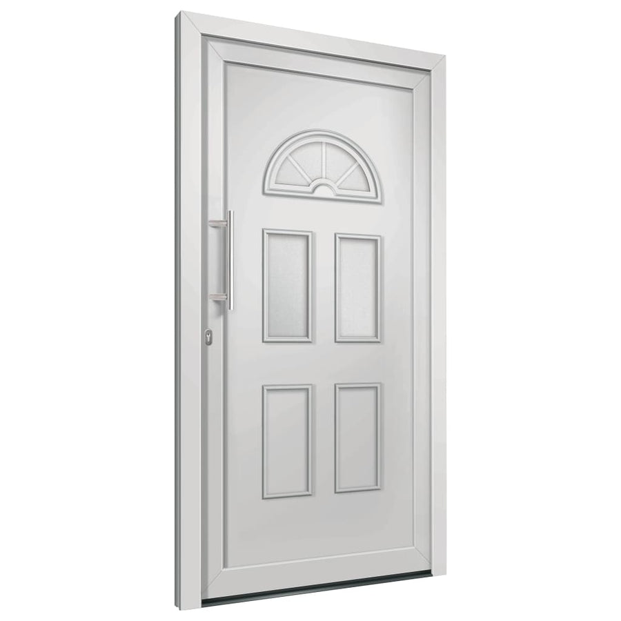 Voordeur 98x208 cm wit 98 x 208 cm Links + trekhandvat