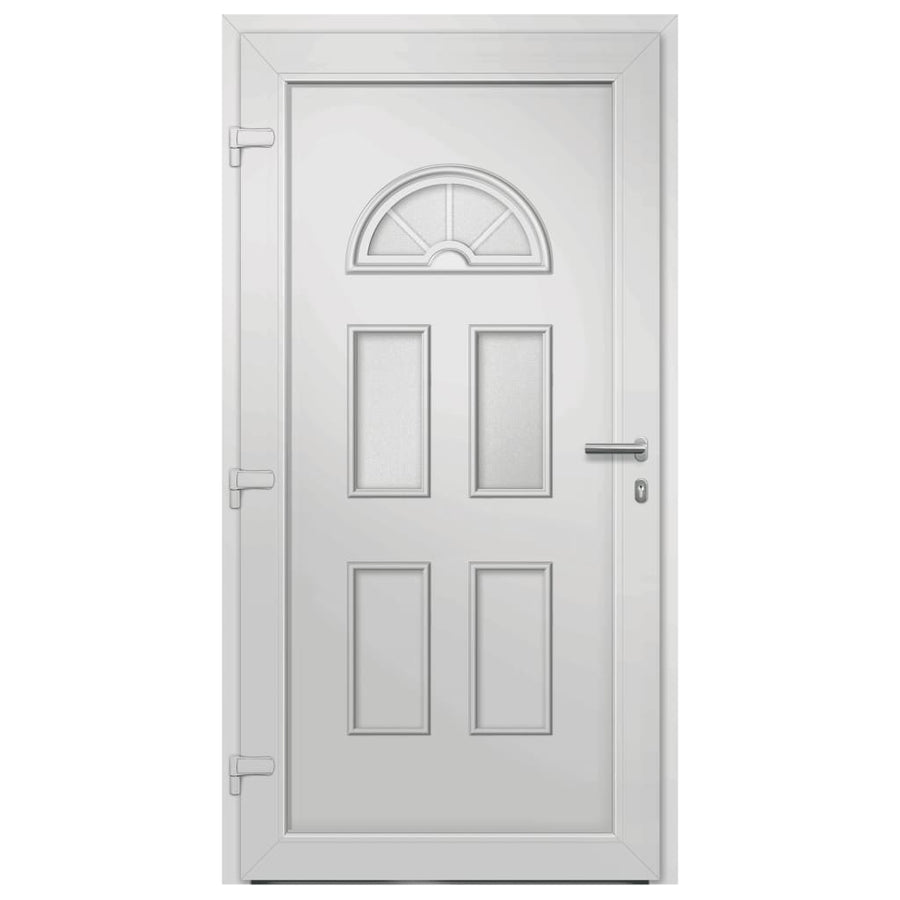 Voordeur 98x208 cm wit 98 x 208 cm Links + trekhandvat