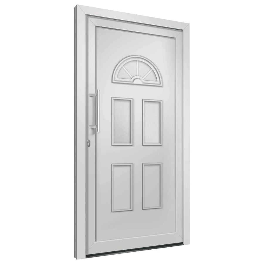 Voordeur 110x210 cm wit 110 x 210 cm Links + trekhandvat
