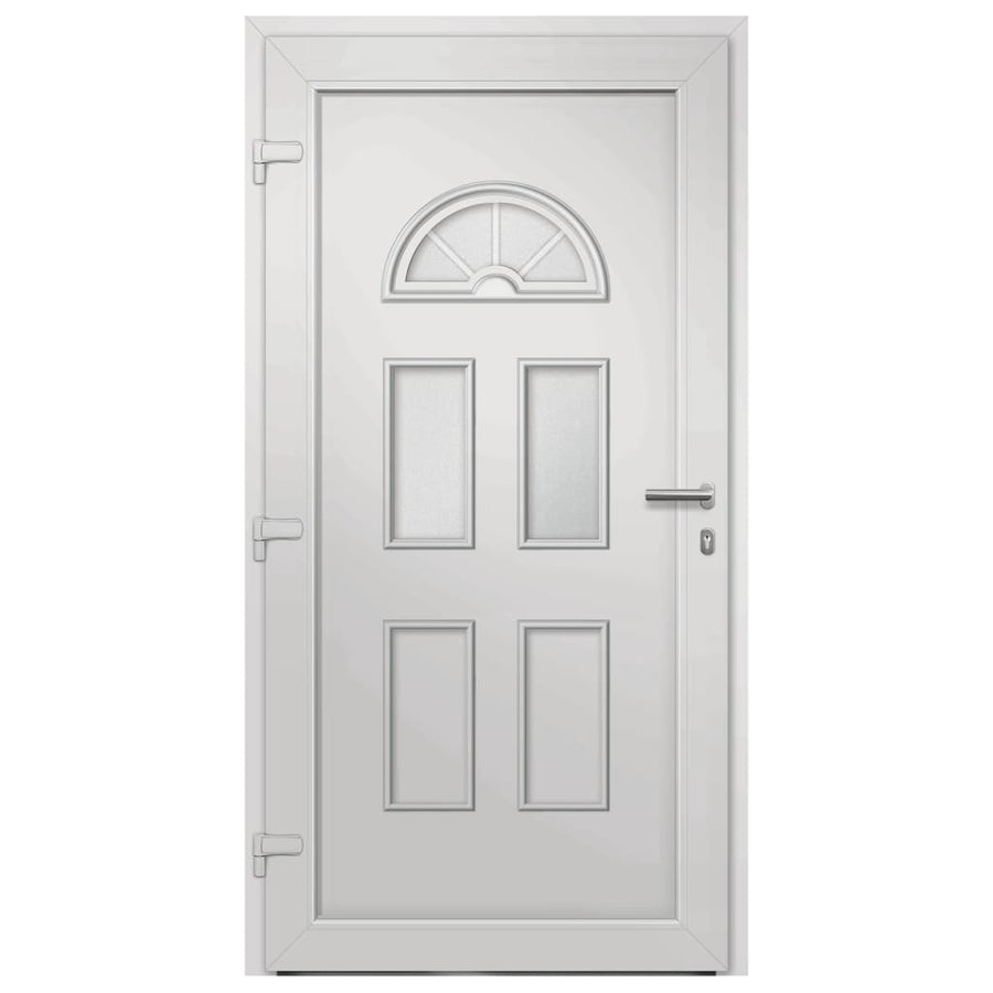Voordeur 110x210 cm wit 110 x 210 cm Links + trekhandvat
