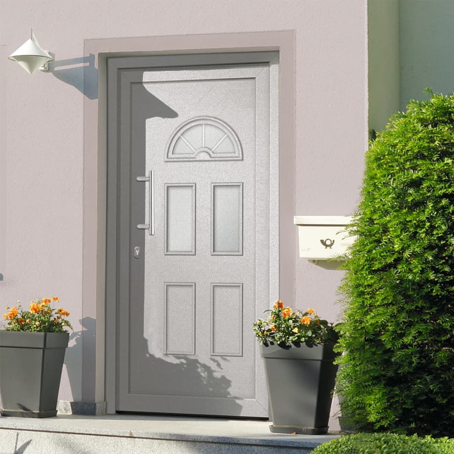 Voordeur 110x210 cm wit 110 x 210 cm Links + trekhandvat