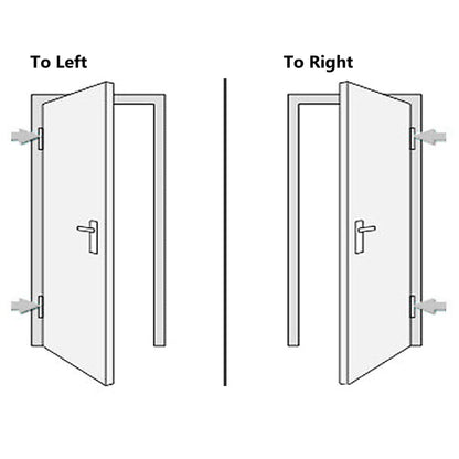 Voordeur 88x190 cm wit 88 x 190 cm Rechts + trekhandvat