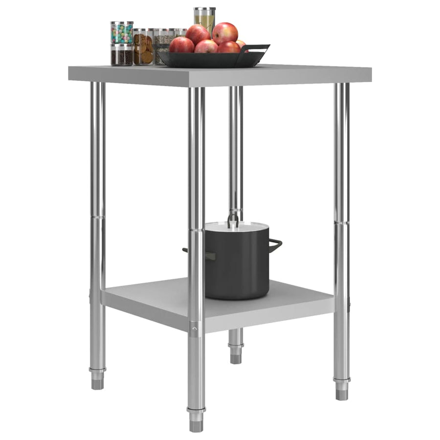 Keukenwerktafel Roestvrij Staal 60 x 60 x 85 cm