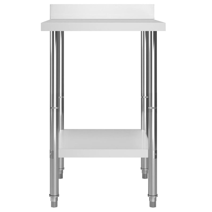 Keukenwerktafel Met Spatscherm Roestvrij Staal 60 x 60 x 93 cm