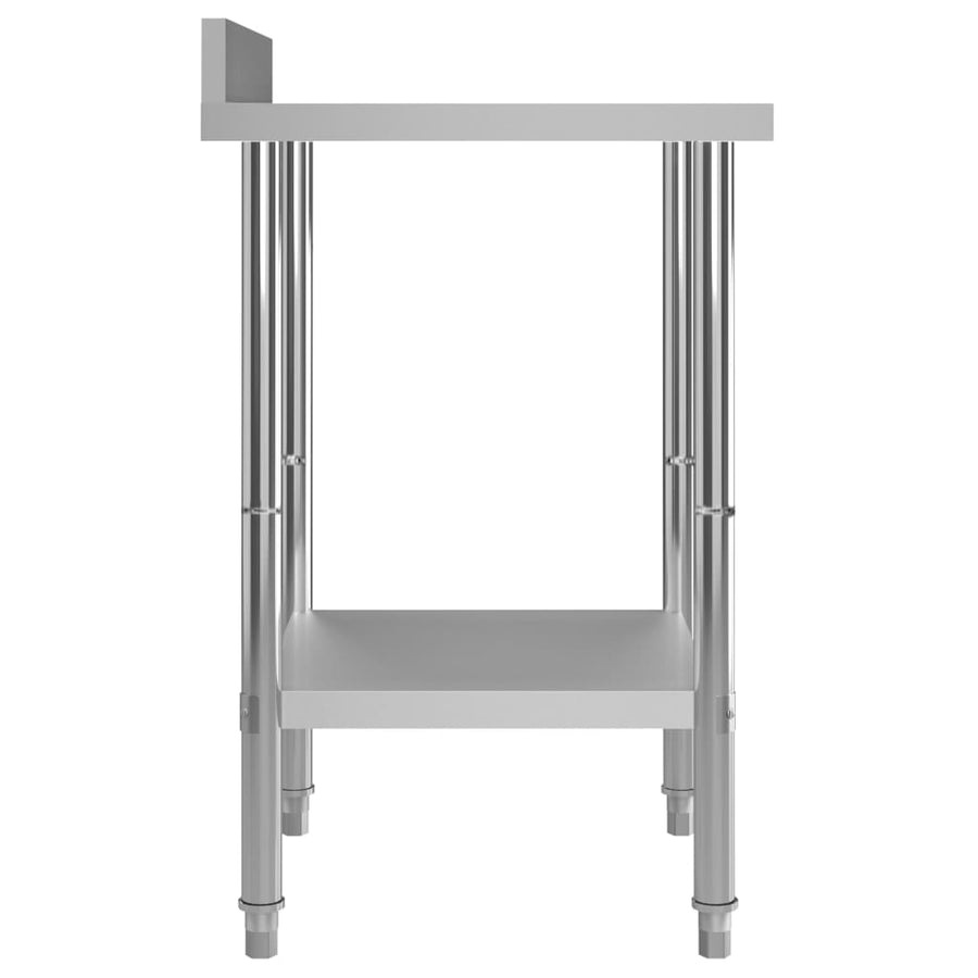 Keukenwerktafel Met Spatscherm Roestvrij Staal 60 x 60 x 93 cm