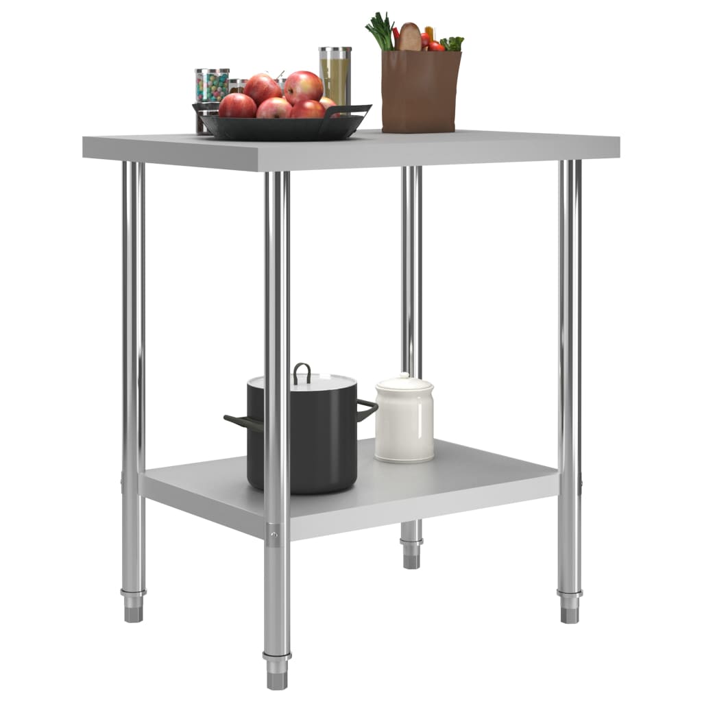 Keukenwerktafel Roestvrij Staal 80 x 60 x 85 cm