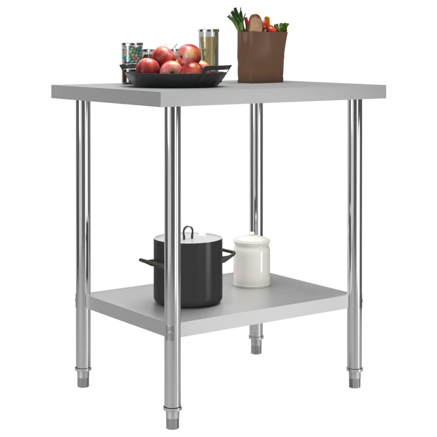 Keukenwerktafel Roestvrij Staal 80 x 60 x 85 cm