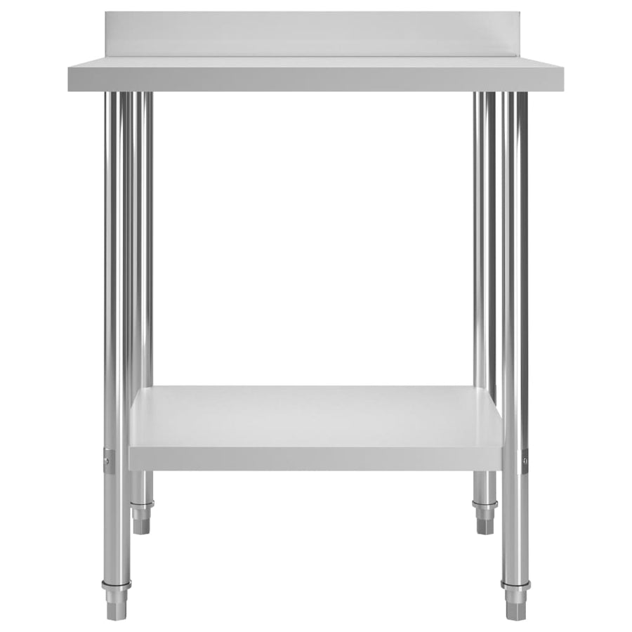 Keukenwerktafel Met Spatscherm Roestvrij Staal 80 x 60 x 93 cm