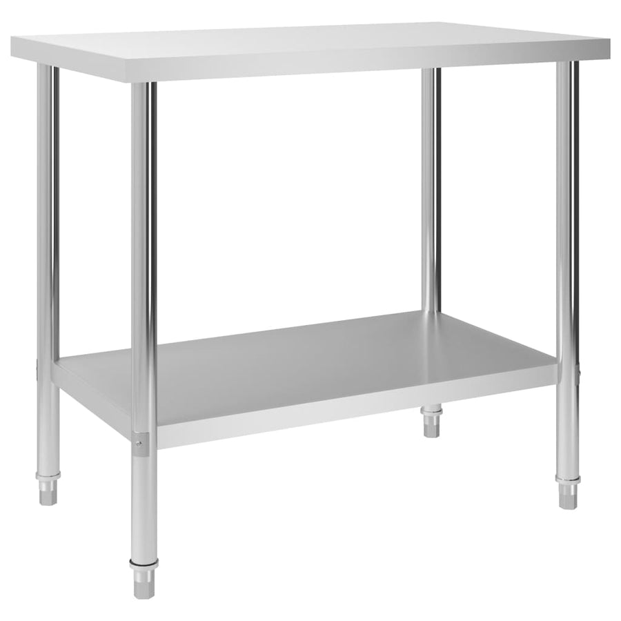 Keukenwerktafel Roestvrij Staal 100 x 60 x 85 cm