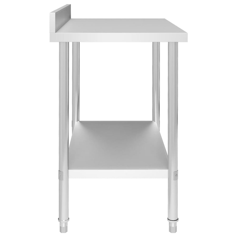 Keukenwerktafel Met Spatscherm Roestvrij Staal 100 x 60 x 93 cm