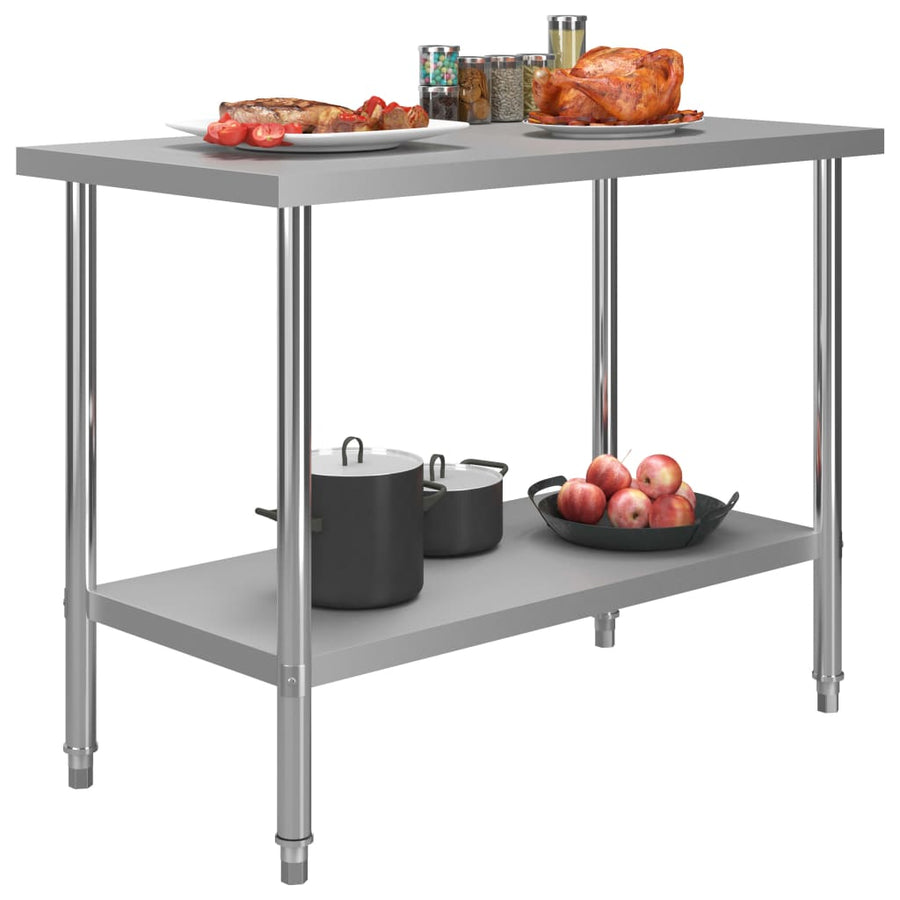 Keukenwerktafel Roestvrij Staal 120 x 60 x 85 cm