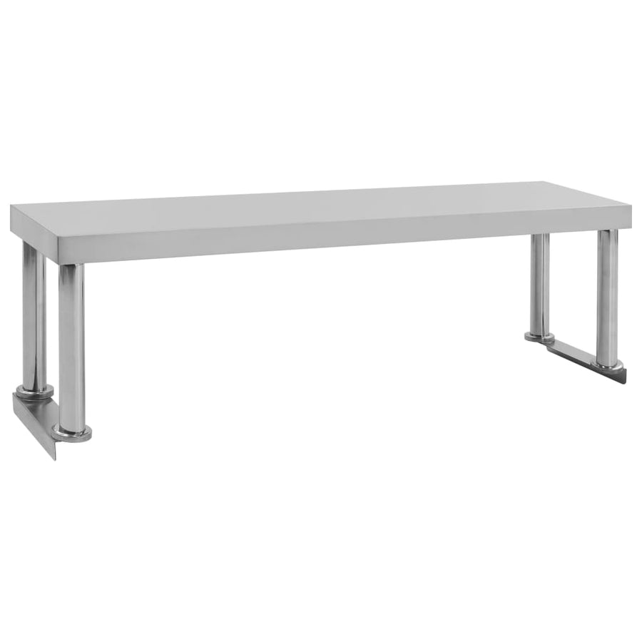 Verhoging Voor Werktafel Roestvrij Staal 120 x 30 x 35 cm