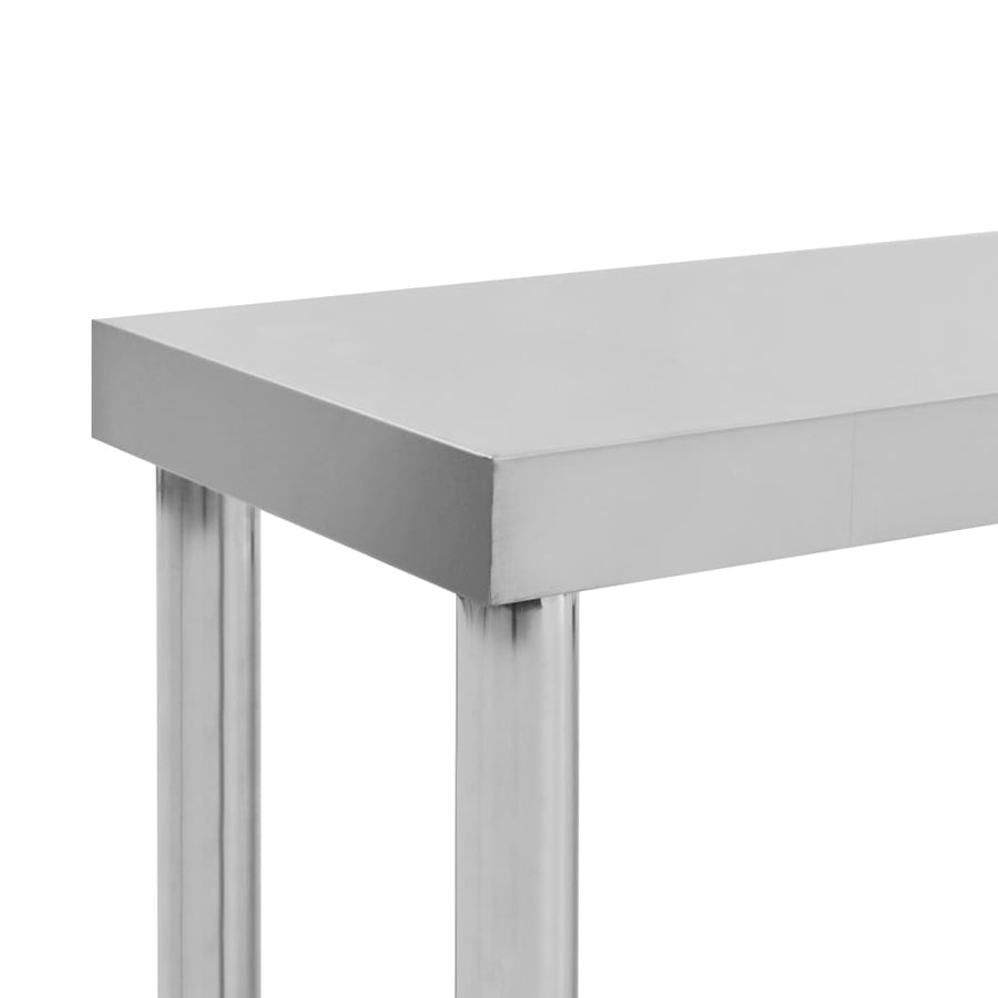 Verhoging Voor Werktafel Roestvrij Staal 120 x 30 x 35 cm