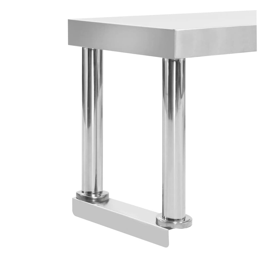 Verhoging Voor Werktafel Roestvrij Staal 120 x 30 x 35 cm