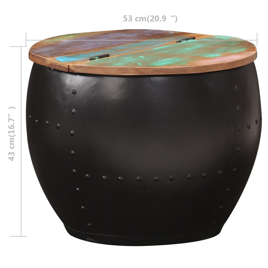 Salontafel Massief Gerecycled Hout 1 53 x 43 cm Multikleur
