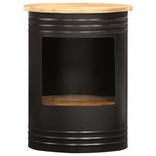 Salontafel Massief Mangohout 1 43 x 55 cm Zwart