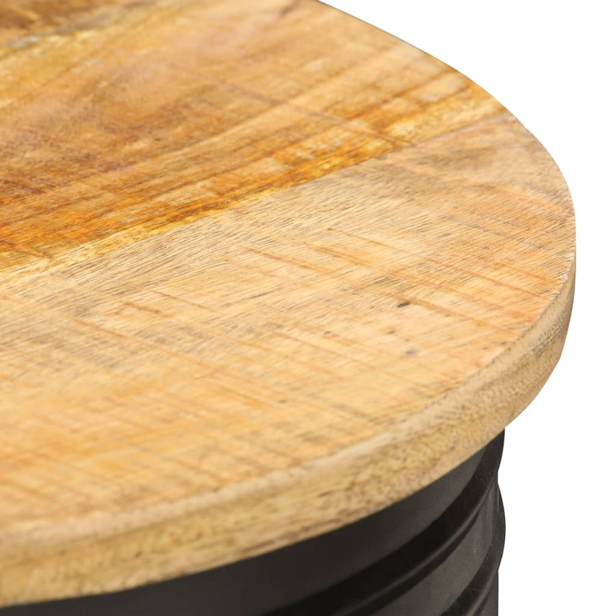 Salontafel Massief Mangohout 1 43 x 55 cm Zwart