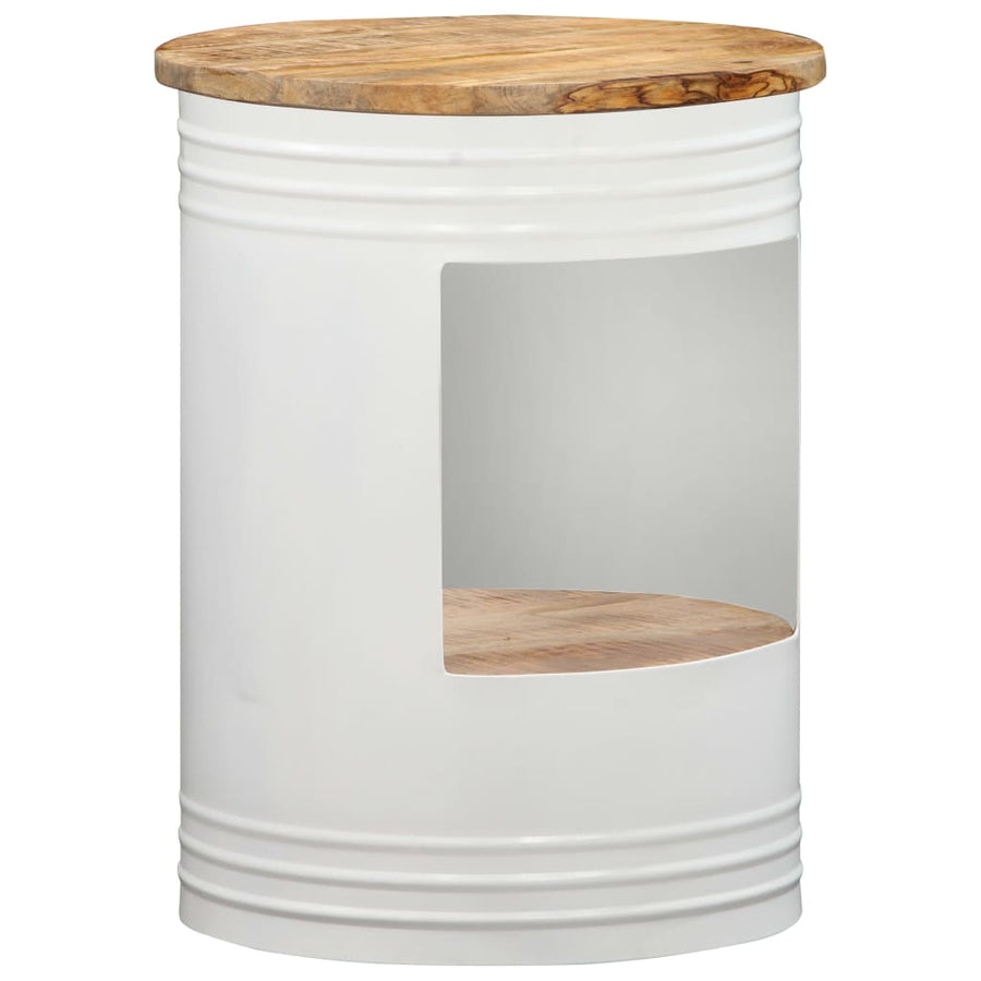 Salontafel Massief Mangohout 1 43 x 55 cm Wit