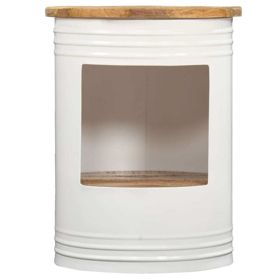 Salontafel Massief Mangohout 1 43 x 55 cm Wit
