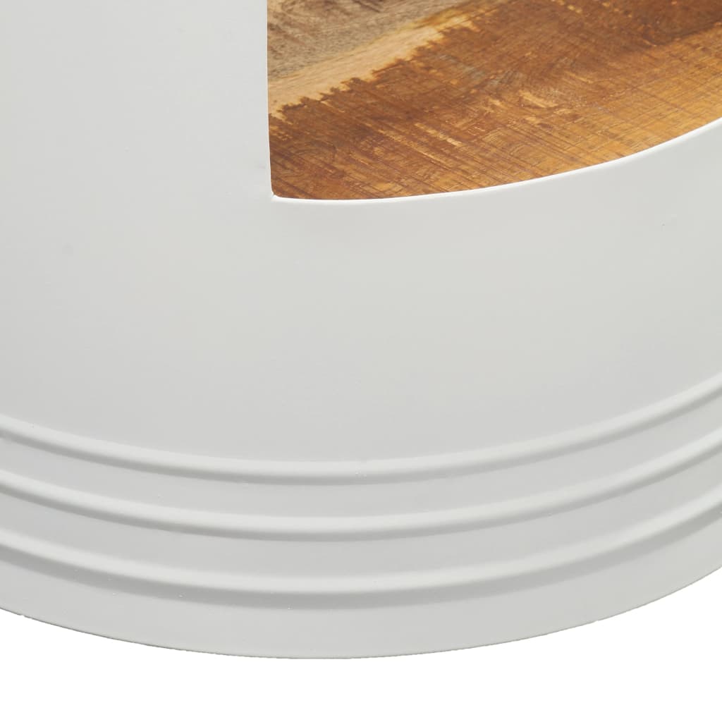 Salontafel Massief Mangohout 1 43 x 55 cm Wit