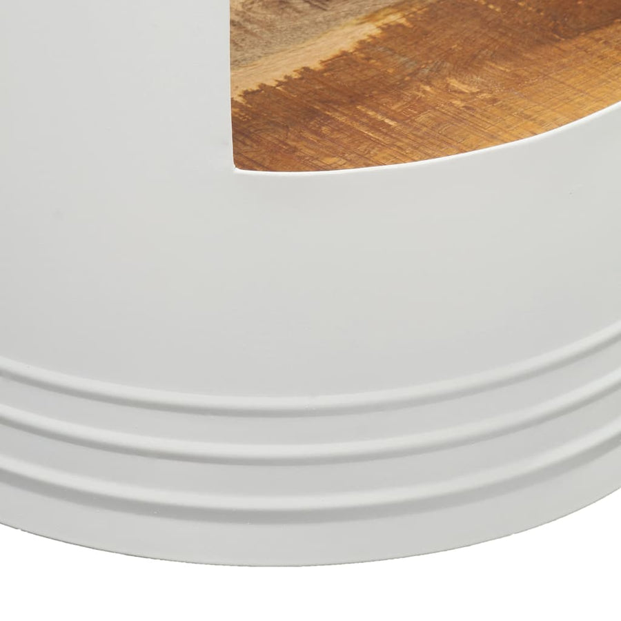 Salontafel Massief Mangohout 1 43 x 55 cm Wit