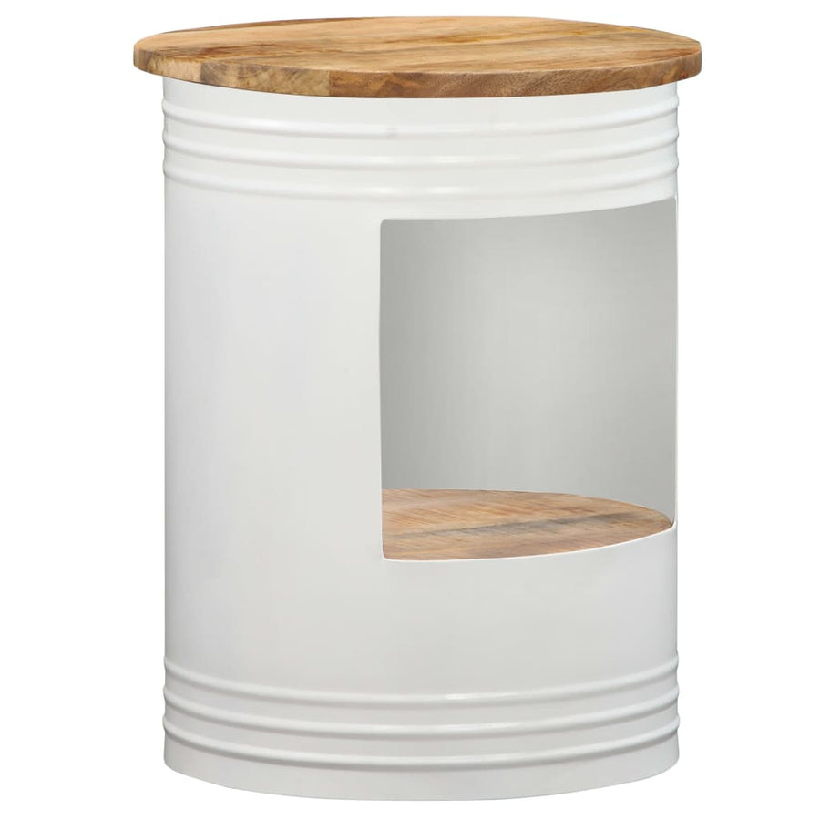 Salontafel Massief Mangohout 1 43 x 55 cm Wit