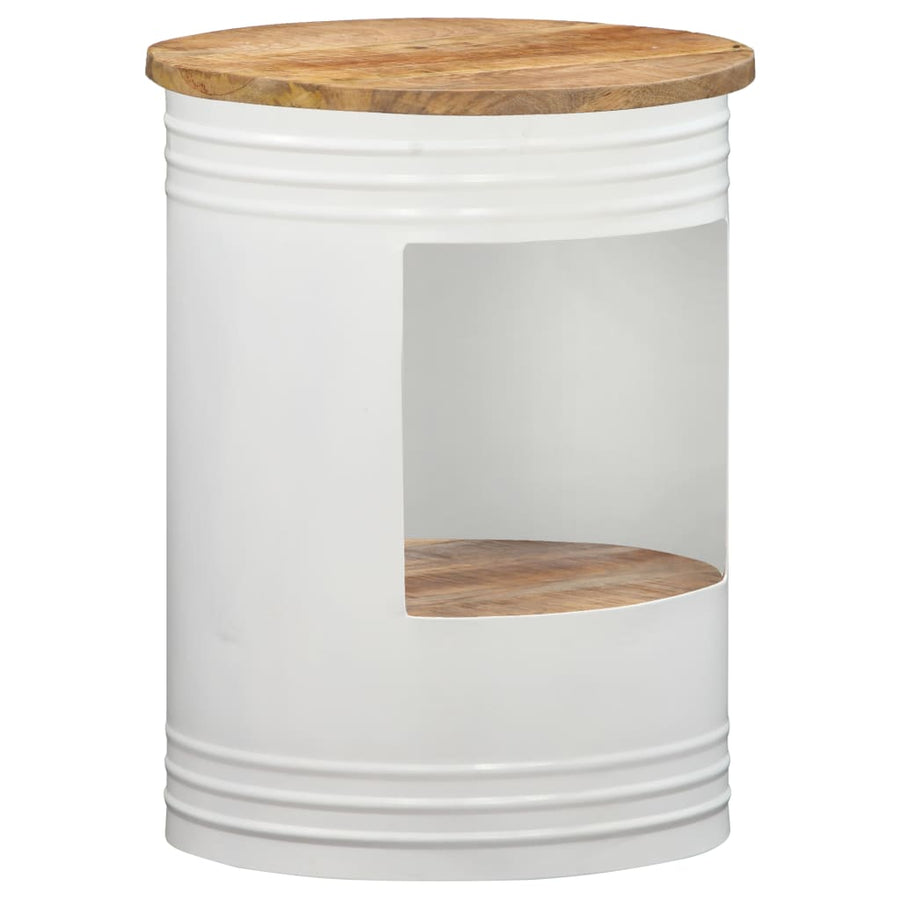 Salontafel Massief Mangohout 1 43 x 55 cm Wit