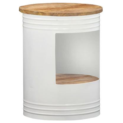 Salontafel Massief Mangohout 1 43 x 55 cm Wit
