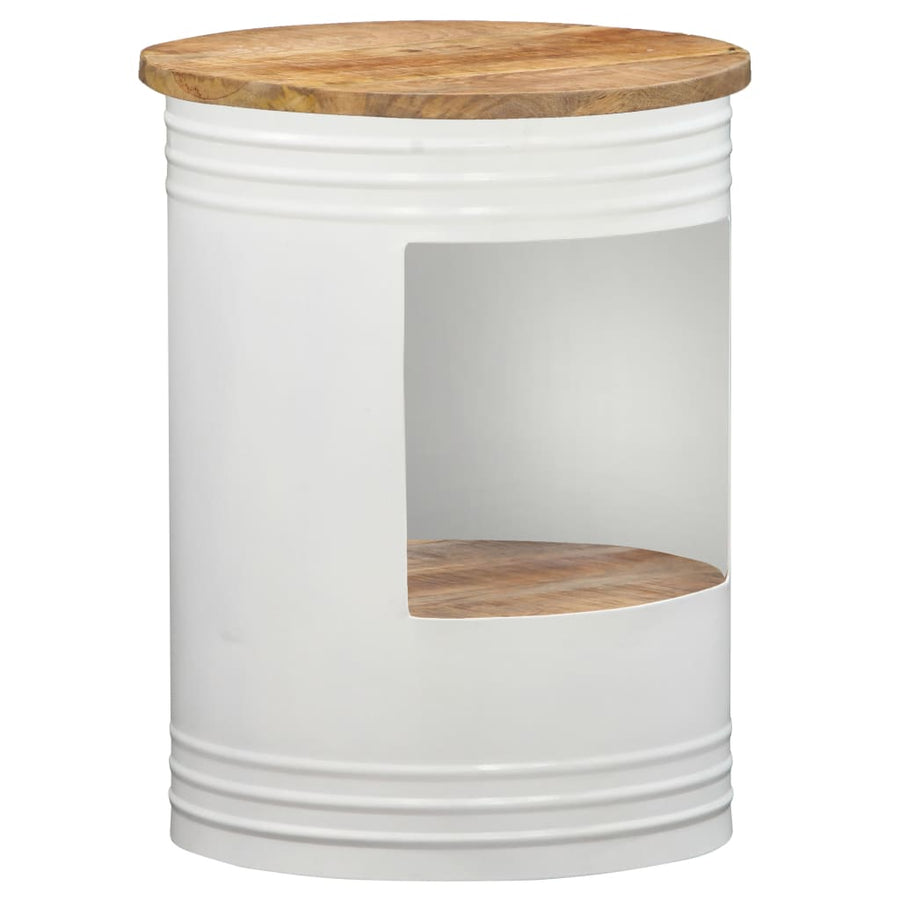 Salontafel Massief Mangohout 1 43 x 55 cm Wit