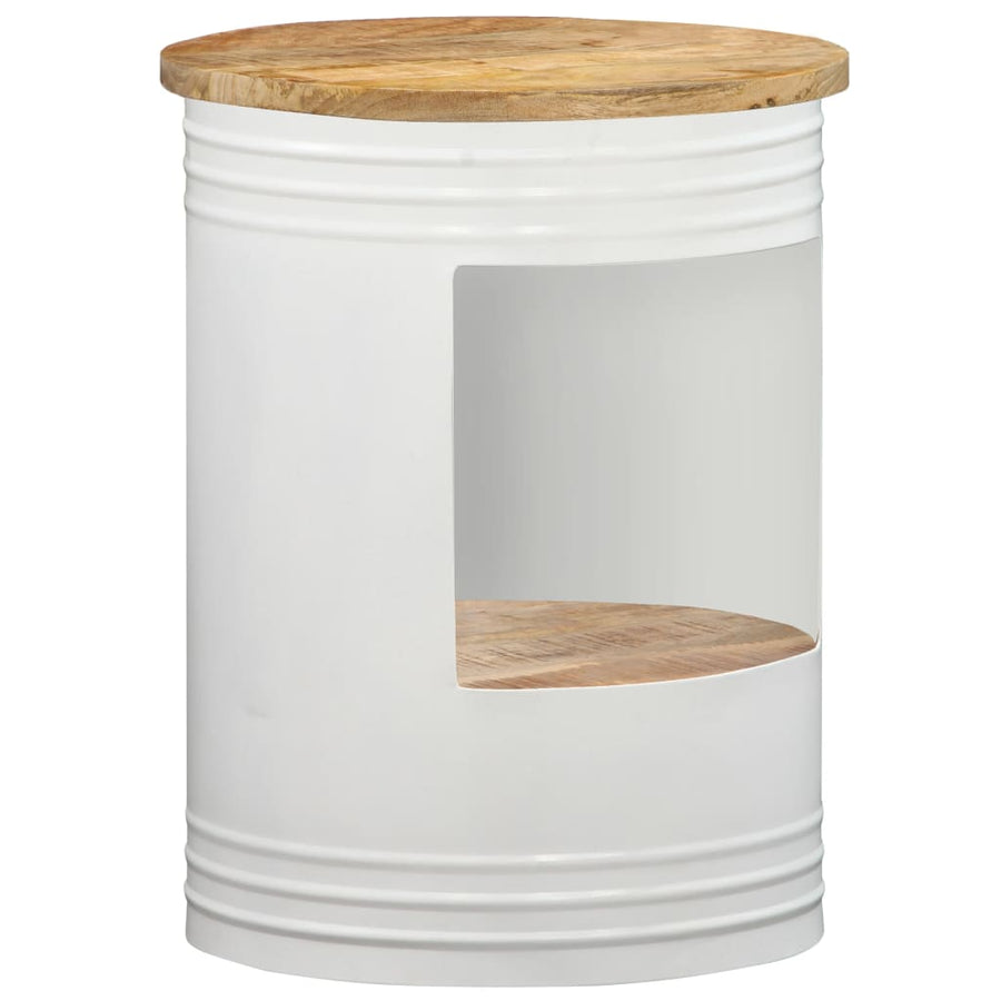 Salontafel Massief Mangohout 1 43 x 55 cm Wit