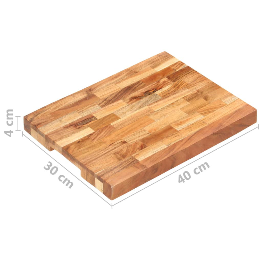 Hakblok Massief Acaciahout 40 x 30 x 4 cm