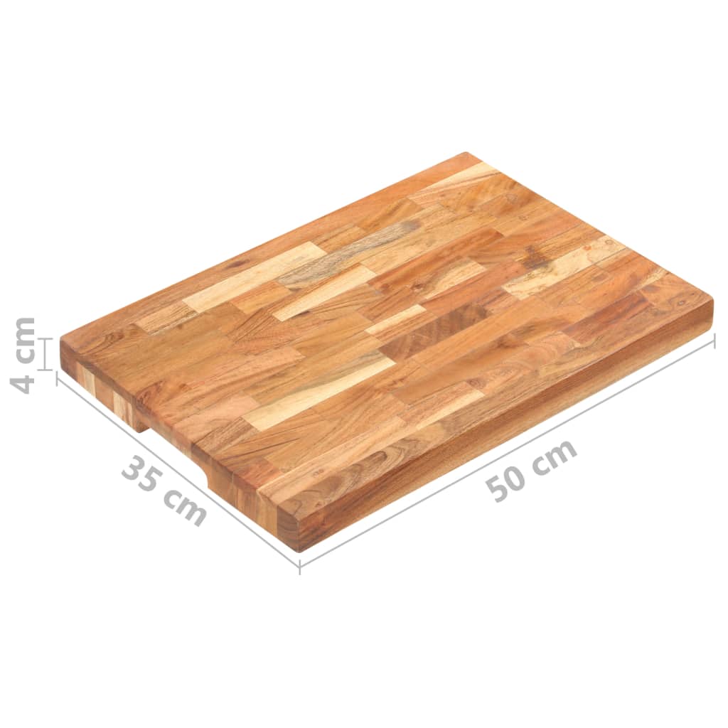 Hakblok Massief Acaciahout 50 x 35 x 4 cm